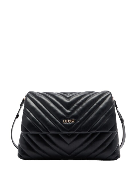 LIUJO LUNNY Medium quilted hobo bag BLACK - Women’s Bags