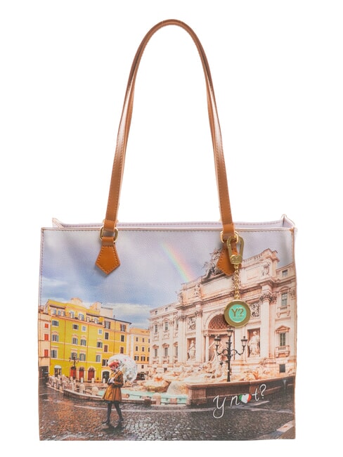 YNOT YESBAG Shoulder Tote Bag rainbow rome - Women’s Bags