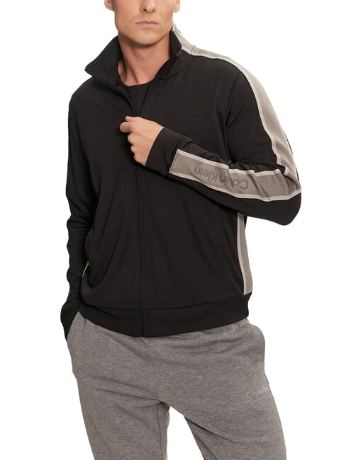 CALVIN KLEIN CK PERFORMANCE Full zip sweatshirt black beauty - Sweatshirts