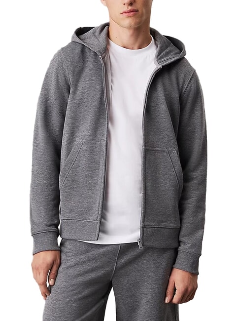 CALVIN KLEIN CK PERFORMANCE Full zip hoodie medium gray heather - Sweatshirts