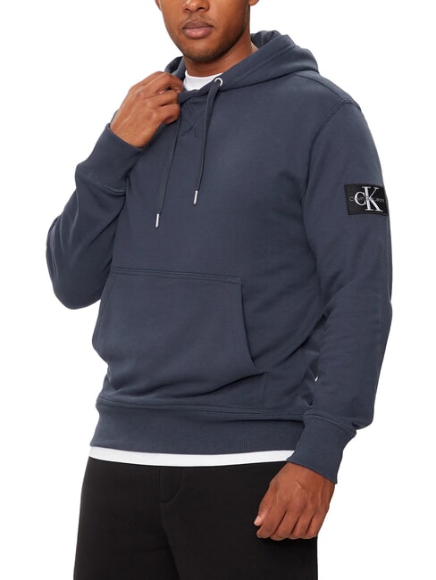 CALVIN KLEIN CK JEANS Hoodie with logo patch ink - Sweatshirts