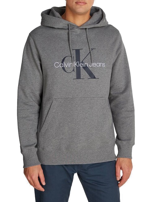 CALVIN KLEIN CK JEANS Hoodie with pocket grey heather - Sweatshirts