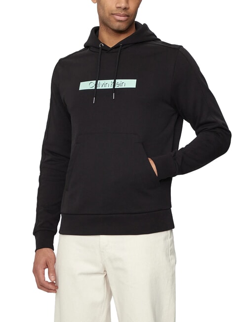 CALVIN KLEIN CK Logo print hoodie ck black - Sweatshirts