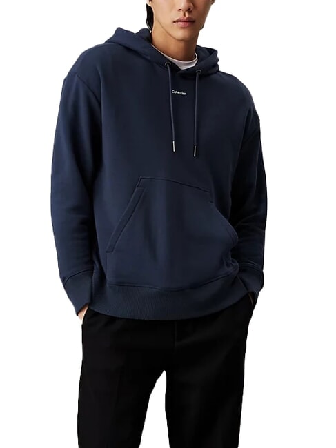 CALVIN KLEIN CK Sweatshirt with pocket and hood ink - Sweatshirts