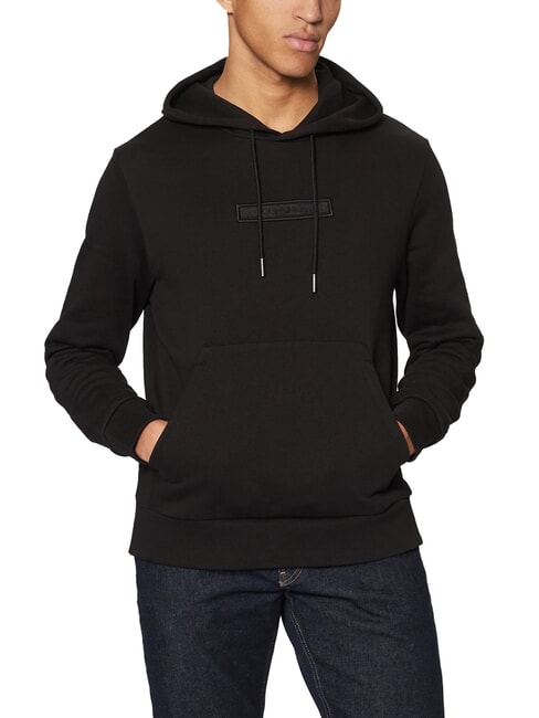 CALVIN KLEIN CK Cotton hoodie ck black - Sweatshirts