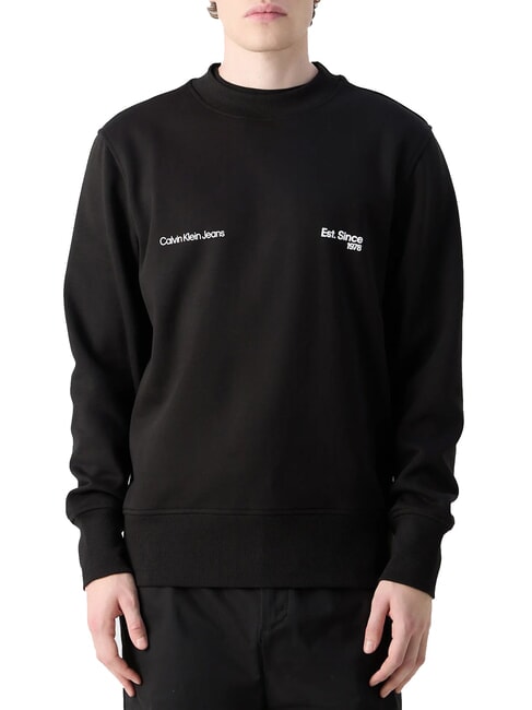 CALVIN KLEIN CK JEANS Crewneck sweatshirt ck black - Sweatshirts