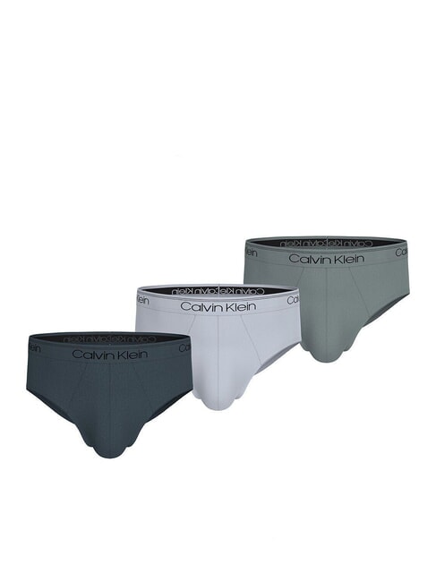 CALVIN KLEIN CK 3 slip hemisphere blue, plein air, convoy - Men's briefs