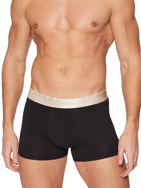 CALVIN KLEIN CK Boxers with contrasting elastic black w/ cocoon wb - Men's briefs