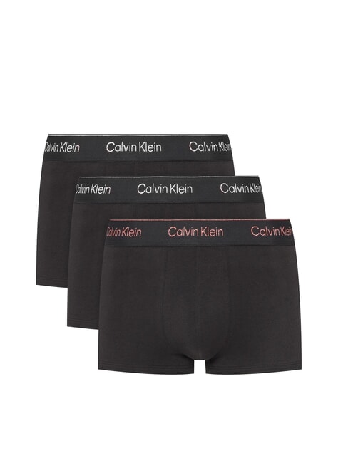 CALVIN KLEIN CK 3 elastic boxers with lurex logo b- silver, red, silver lurex lgs - Men's briefs