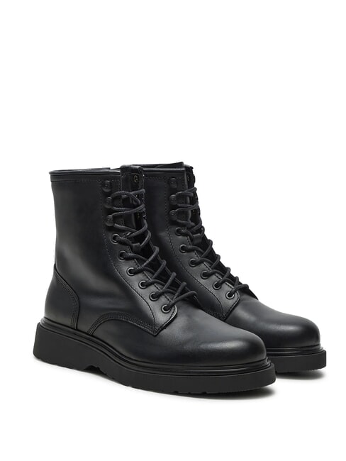 CALVIN KLEIN CK Lace-up leather ankle boots ck black - Men’s shoes