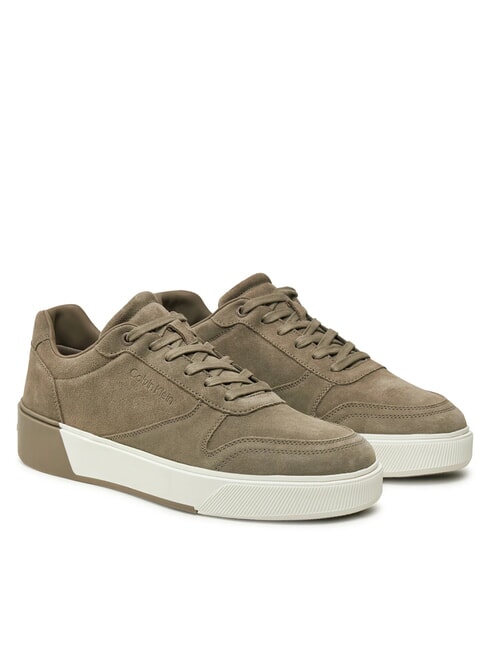 CALVIN KLEIN CK Suede leather sneakers brindle - Men’s shoes