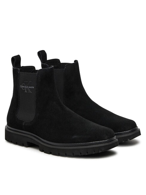 CALVIN KLEIN CK JEANS Suede ankle boots triple black - Men’s shoes