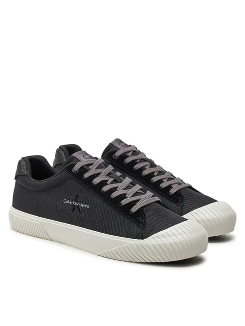 CALVIN KLEIN CK JEANS Fabric sneakers black/bright white - Men’s shoes