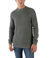 CALVIN KLEIN CK JEANS Ribbed crew neck sweater - Men's Sweaters