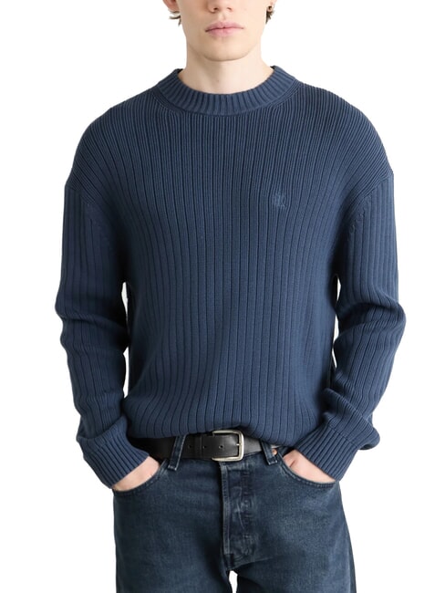 CALVIN KLEIN CK JEANS Regular fit crew neck sweater ink - Men's Sweaters