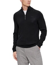 CALVIN KLEIN CK Wool turtleneck sweater with zip - Men's Sweaters