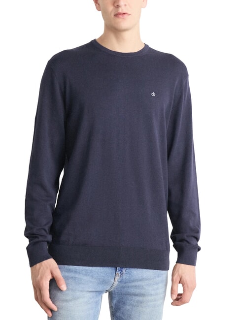 CALVIN KLEIN CK Regular fit crew neck sweater night sky - Men's Sweaters