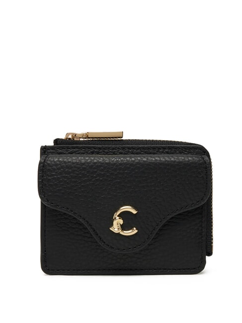 COCCINELLE C-ME Mini Leather Wallet Black - Women’s Wallets