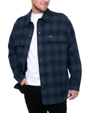 CALVIN KLEIN CK JEANS Oversized checked long-sleeved shirt - Men's Shirts