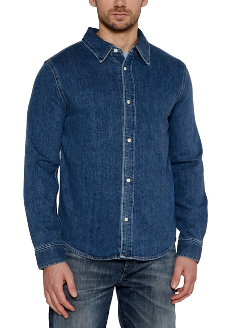 CALVIN KLEIN CK JEANS Regular fit long sleeve denim shirt dark denim - Men's Shirts