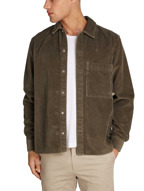 CALVIN KLEIN CK JEANS Relaxed fit corduroy long-sleeved shirt tarmac - Men's Shirts
