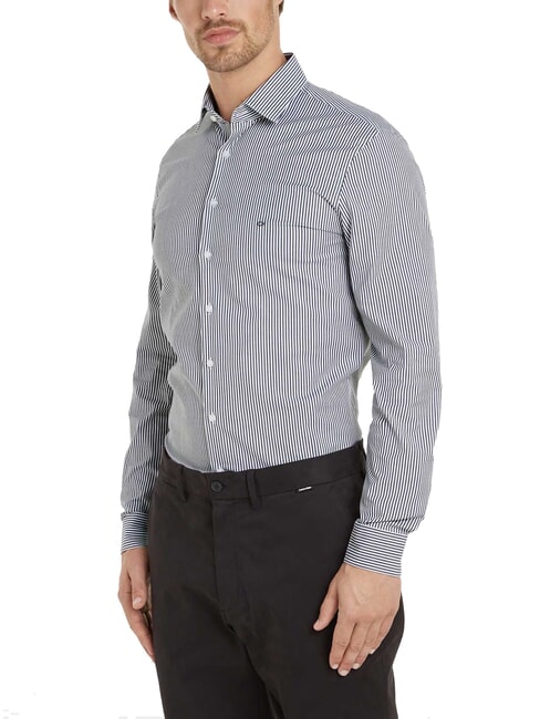 CALVIN KLEIN CK Slim fit long-sleeved shirt night sky - Men's Shirts