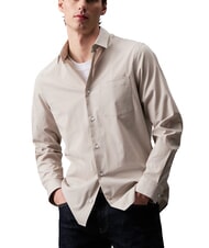 CALVIN KLEIN CK Stretch poplin striped shirt London Fog - Men's Shirts - 1