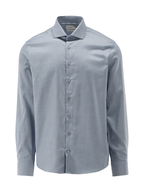 CALVIN KLEIN CK Stretch long-sleeved casual shirt night sky - Men's Shirts