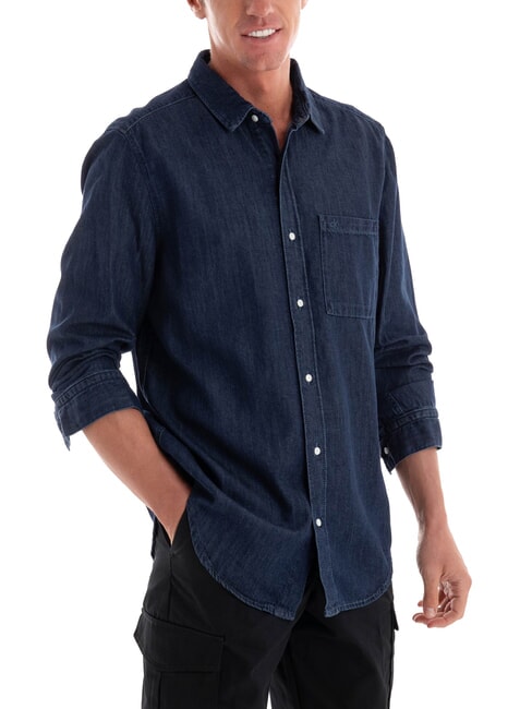 CALVIN KLEIN CK Regular fit denim shirt dark denim - Men's Shirts