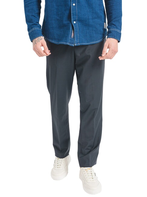 CALVIN KLEIN CK Slim fit wool blend trousers black - Trousers