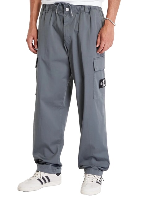 CALVIN KLEIN CK JEANS Regular straight cargo trousers endless grey - Jeans