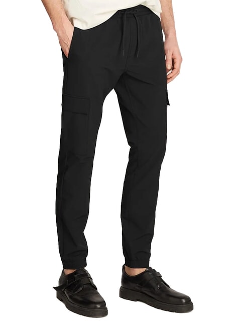 CALVIN KLEIN CK JEANS Stretch cargo jogger pants ck black - Jeans