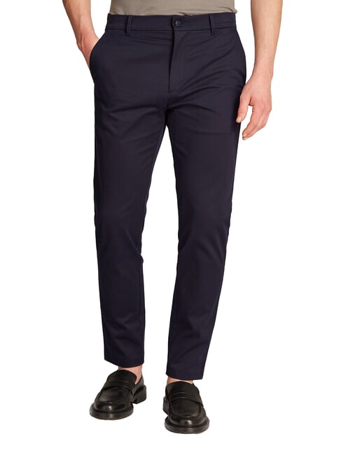 CALVIN KLEIN CK Elastic waist chino trousers night sky - Trousers