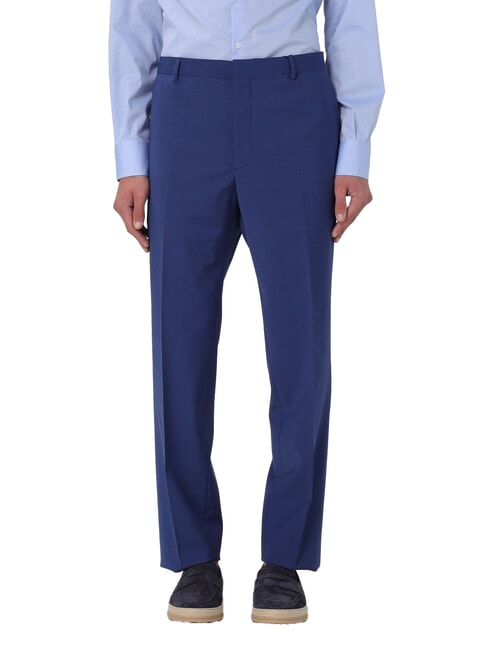 CALVIN KLEIN CK Elegant slim-fit wool blend trousers slate blue - Trousers