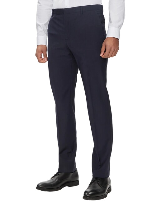 CALVIN KLEIN CK Elegant slim-fit wool blend trousers night sky - Trousers