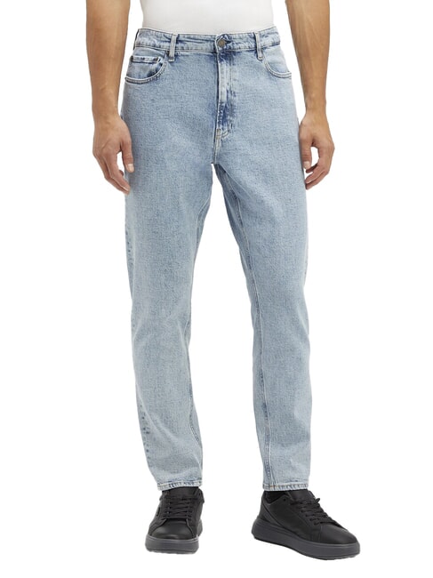 CALVIN KLEIN CK Tapered-fit stretch jeans denim - Jeans