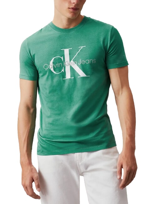 CALVIN KLEIN CK JEANS Short-sleeved T-shirt with print Bahamas Green - T-shirt