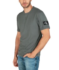 CALVIN KLEIN CK JEANS Regular fit short sleeve T-shirt with logo patch - T-shirt