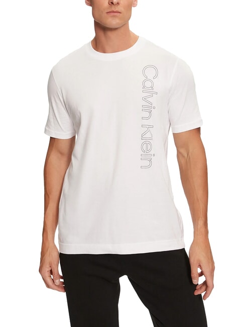 CALVIN KLEIN CK PERFORMANCE Regular fit maxi logo short sleeve t-shirt brilliant white - T-shirt
