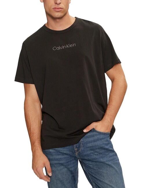 CALVIN KLEIN CK Short-sleeved cotton T-shirt black - T-shirt