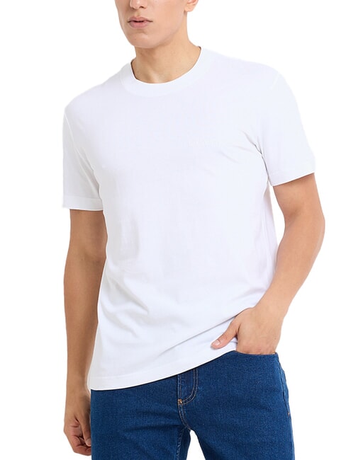 CALVIN KLEIN CK JEANS Short-sleeved cotton T-shirt bright white - T-shirt