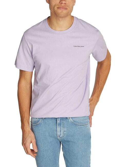 CALVIN KLEIN CK JEANS Multibox print t-shirt, regular fit pastel lilac - T-shirt