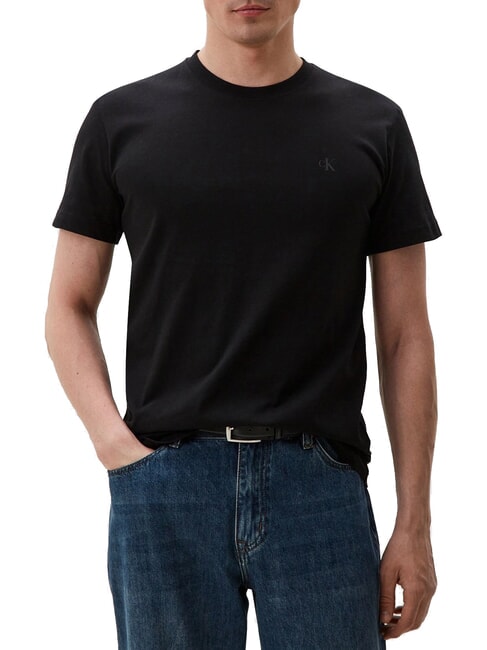 CALVIN KLEIN CK JEANS Short-sleeved cotton T-shirt ck black - T-shirt