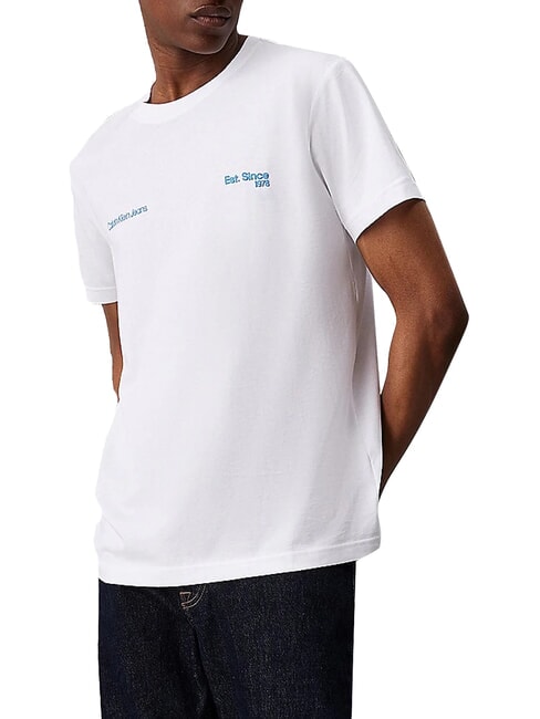 CALVIN KLEIN CK JEANS Regular fit short sleeve t-shirt bright white - T-shirt