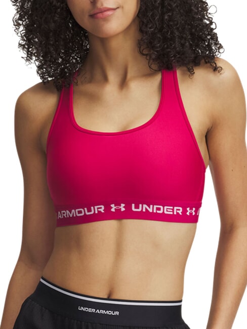 UNDER ARMOUR CROSSBACK MID Sports Bra shaded fuchsia - Women's Underwear