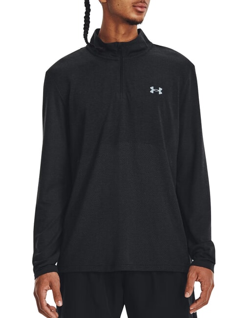 UNDER ARMOUR SEAMLESS Sports sweatshirt black - Sweatshirts