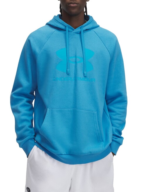 UNDER ARMOUR RIVAL FLEECE Hoodie ether blue - Sweatshirts