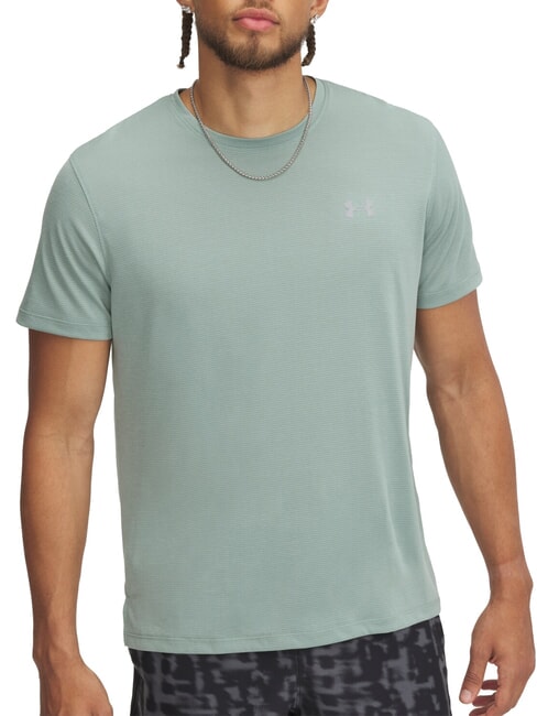 UNDER ARMOUR LAUNCH Short-sleeved T-shirt silica green - T-shirt