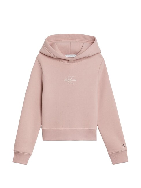 CALVIN KLEIN CK KIDS Metallic logo hoodie delicate roses - Baby Sweatshirt