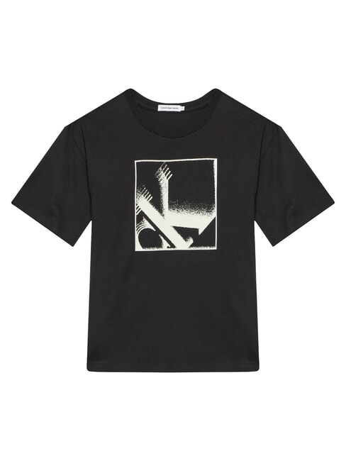 CALVIN KLEIN CK KIDS Short-sleeved cotton T-shirt with print ck black - Child T-shirt